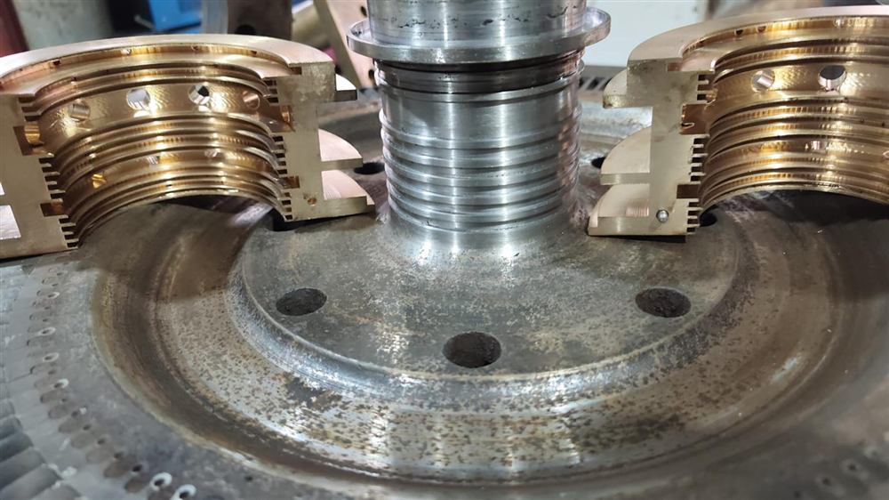 Shinko COPT turbine labyrinth seal overhaul by Mescomar